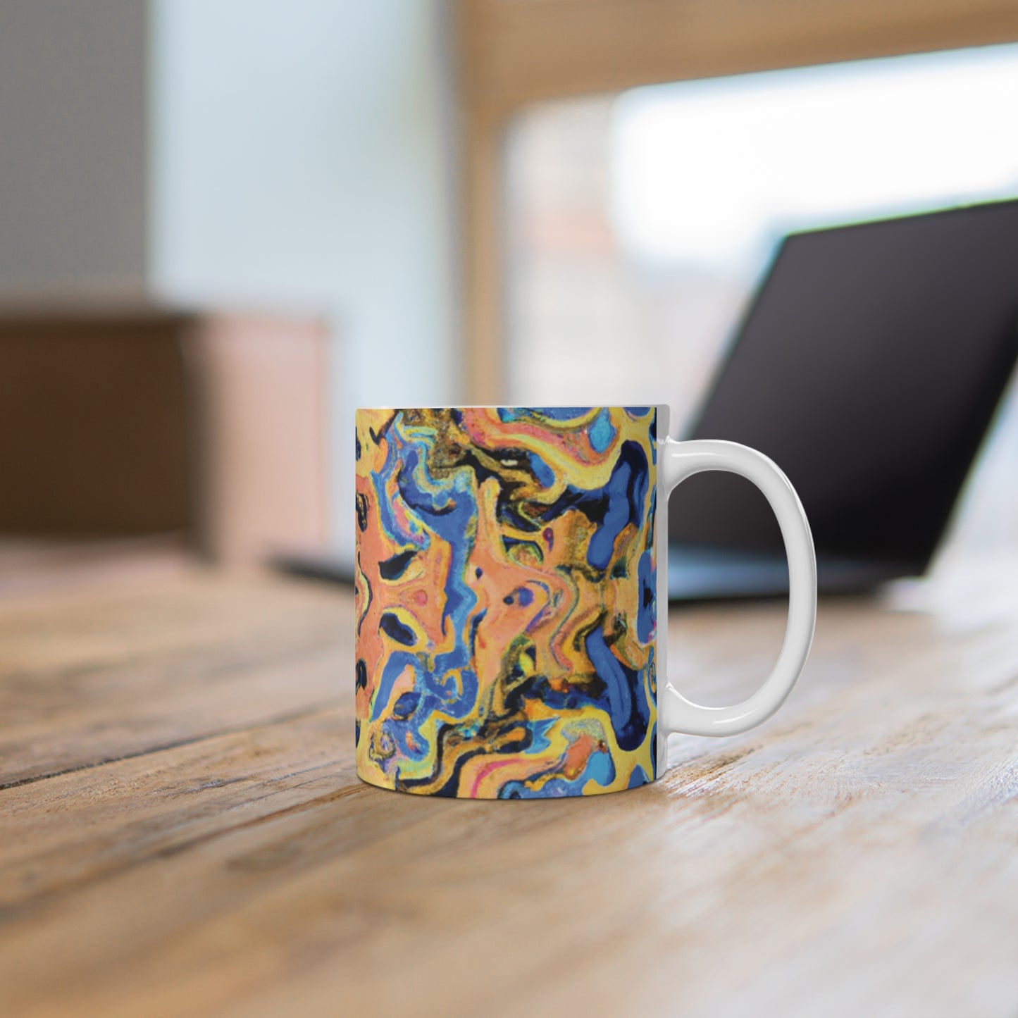 Joe's Java - Psychedelic Coffee Cup Mug 11 Ounce