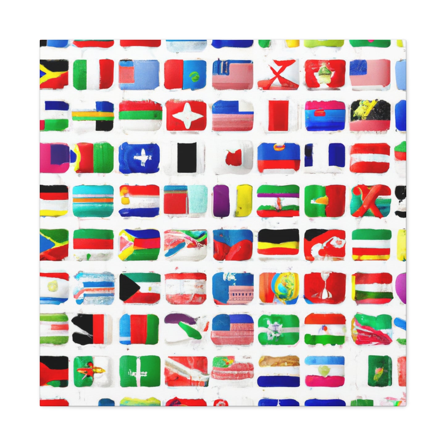 Fanny Klingenstein - Flags Of The World Canvas Wall Art