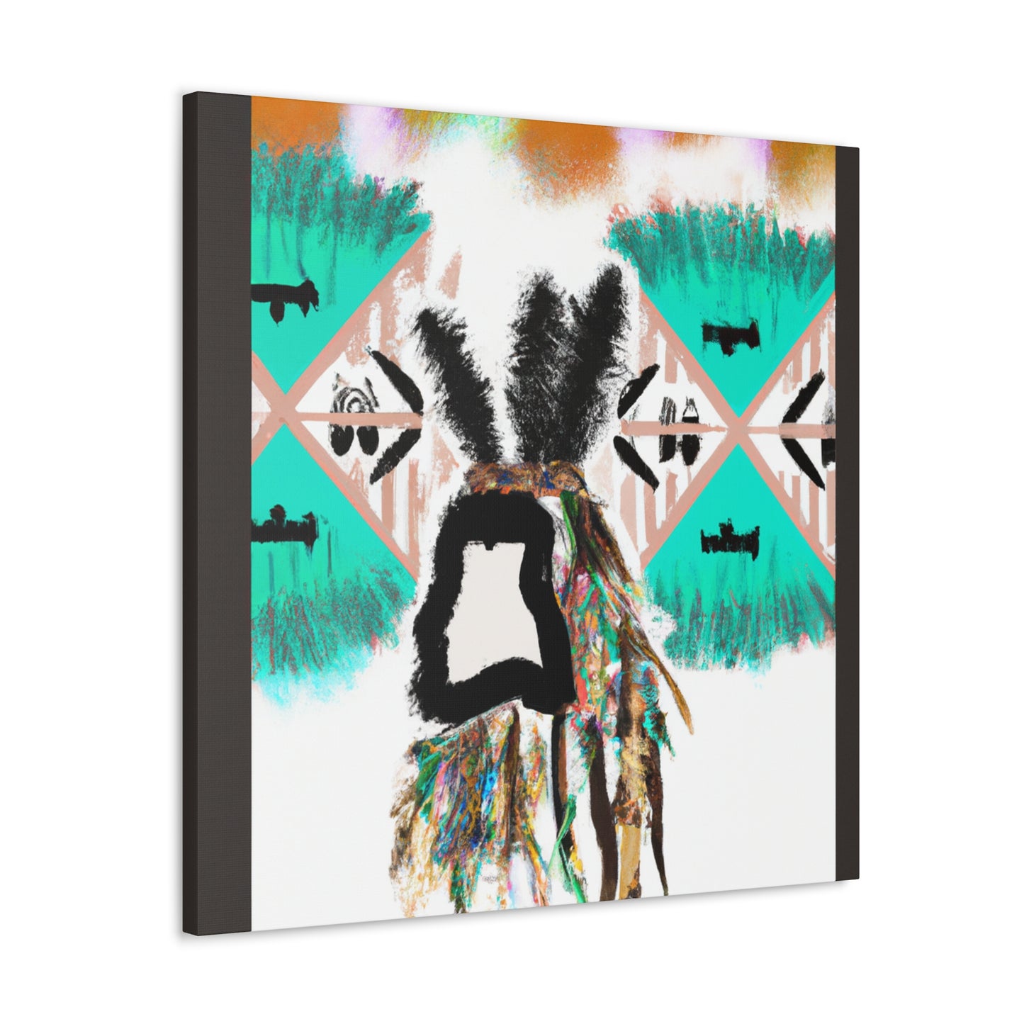 Sagamore Wolfpaw - Native American Indian Canvas Wall Art