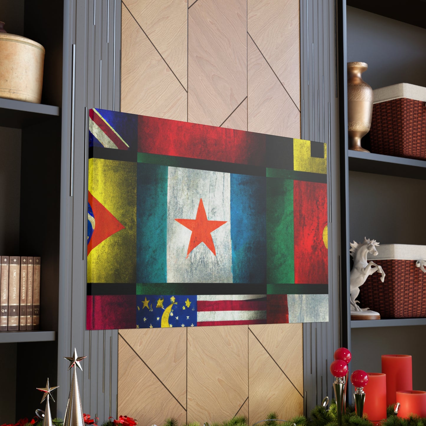 Paula Stanhope - Flags Of The World Canvas Wall Art