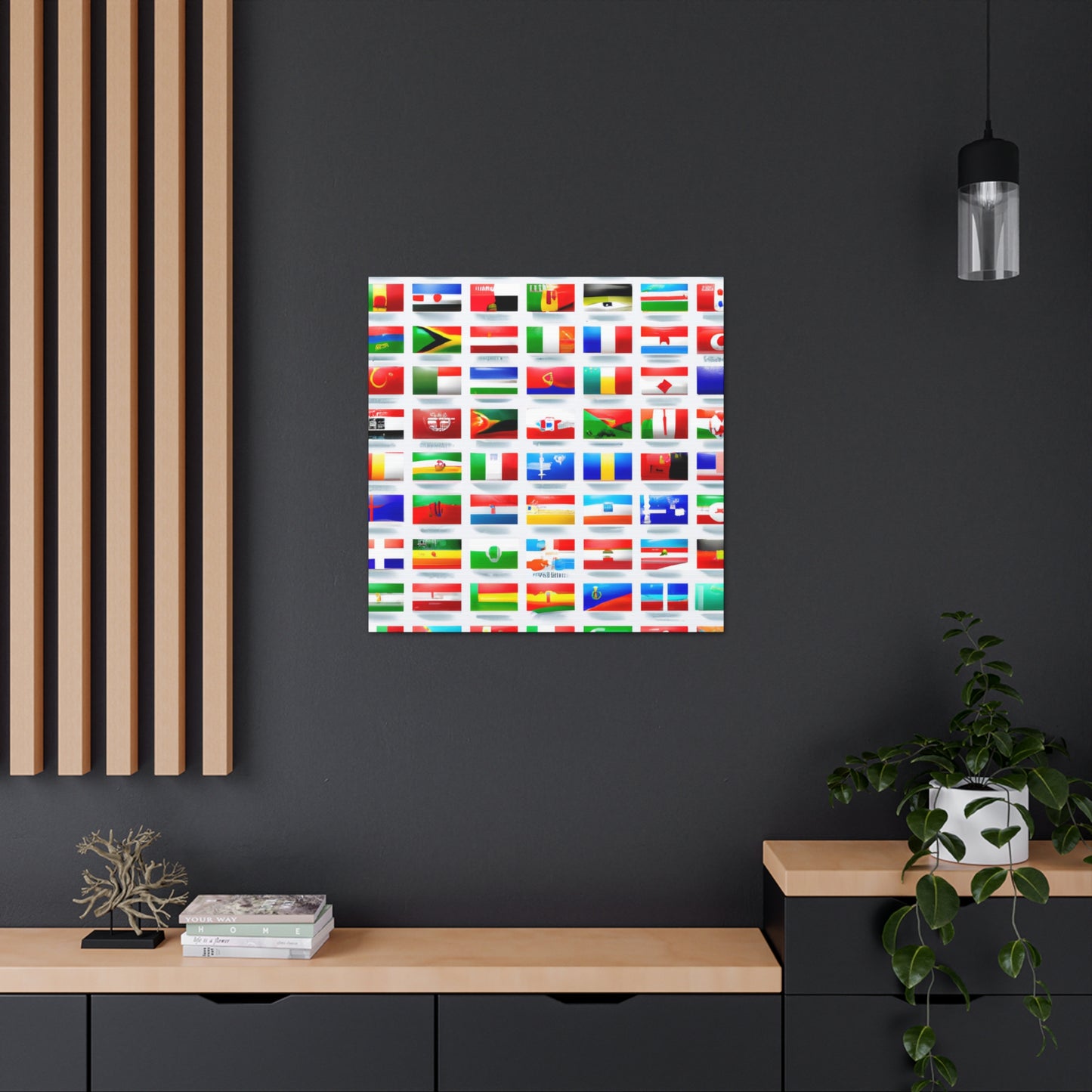 John Bartlett - Flags Of The World Canvas Wall Art