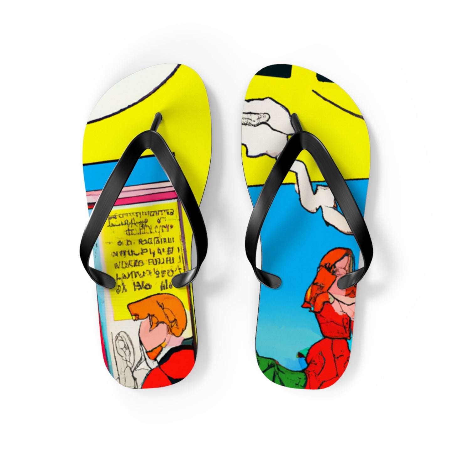 Super Bolt Lightning - Comics Collector Flip Flop Beach Sandals