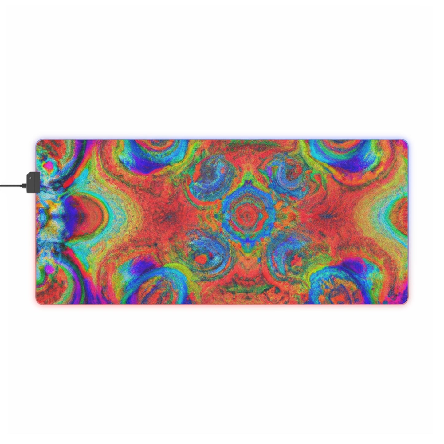 Jasper Punchyford - Psychedelic Trippy LED Light Up Gaming Mouse Pad