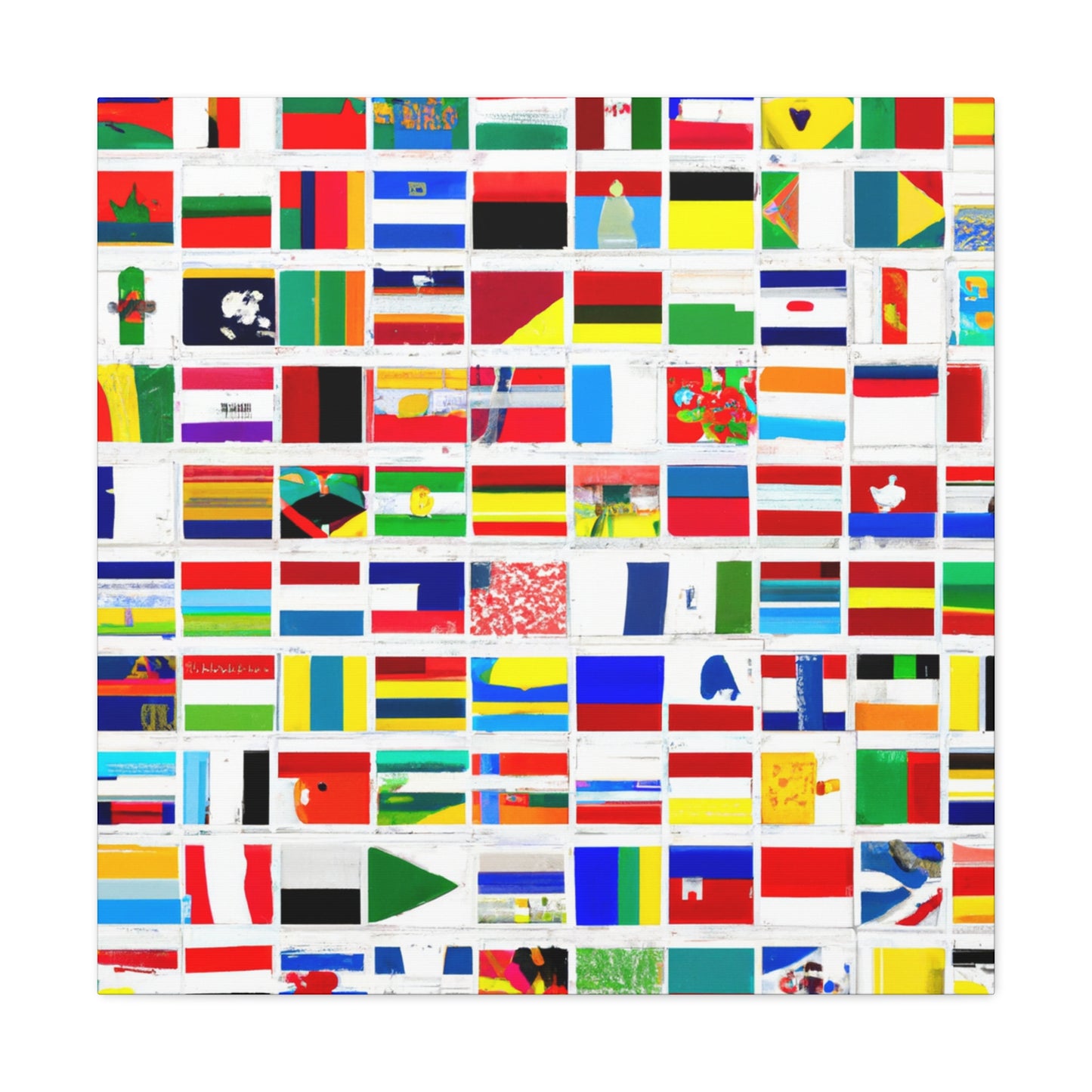 William F. Kofahl - Flags Of The World Canvas Wall Art