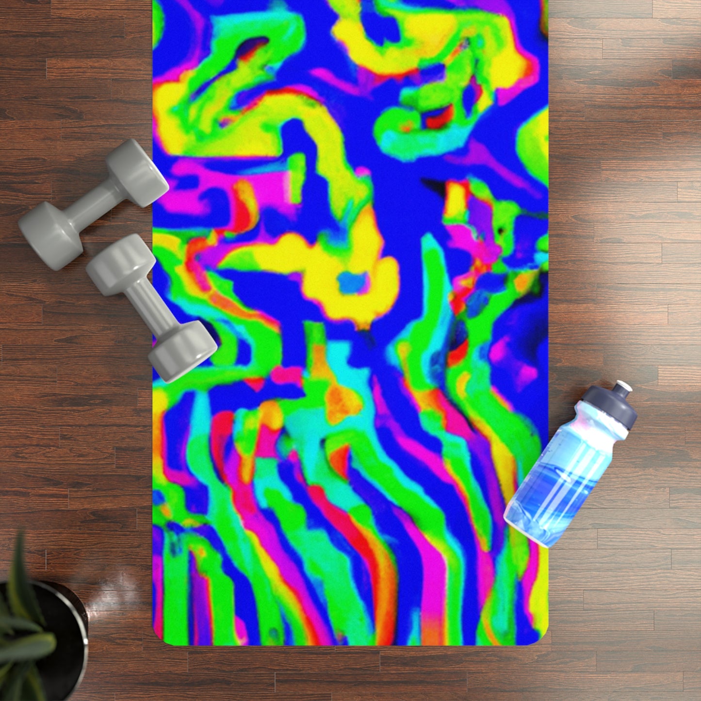 Yogi Swami Patel - Psychedelic Yoga Exercise Workout Mat