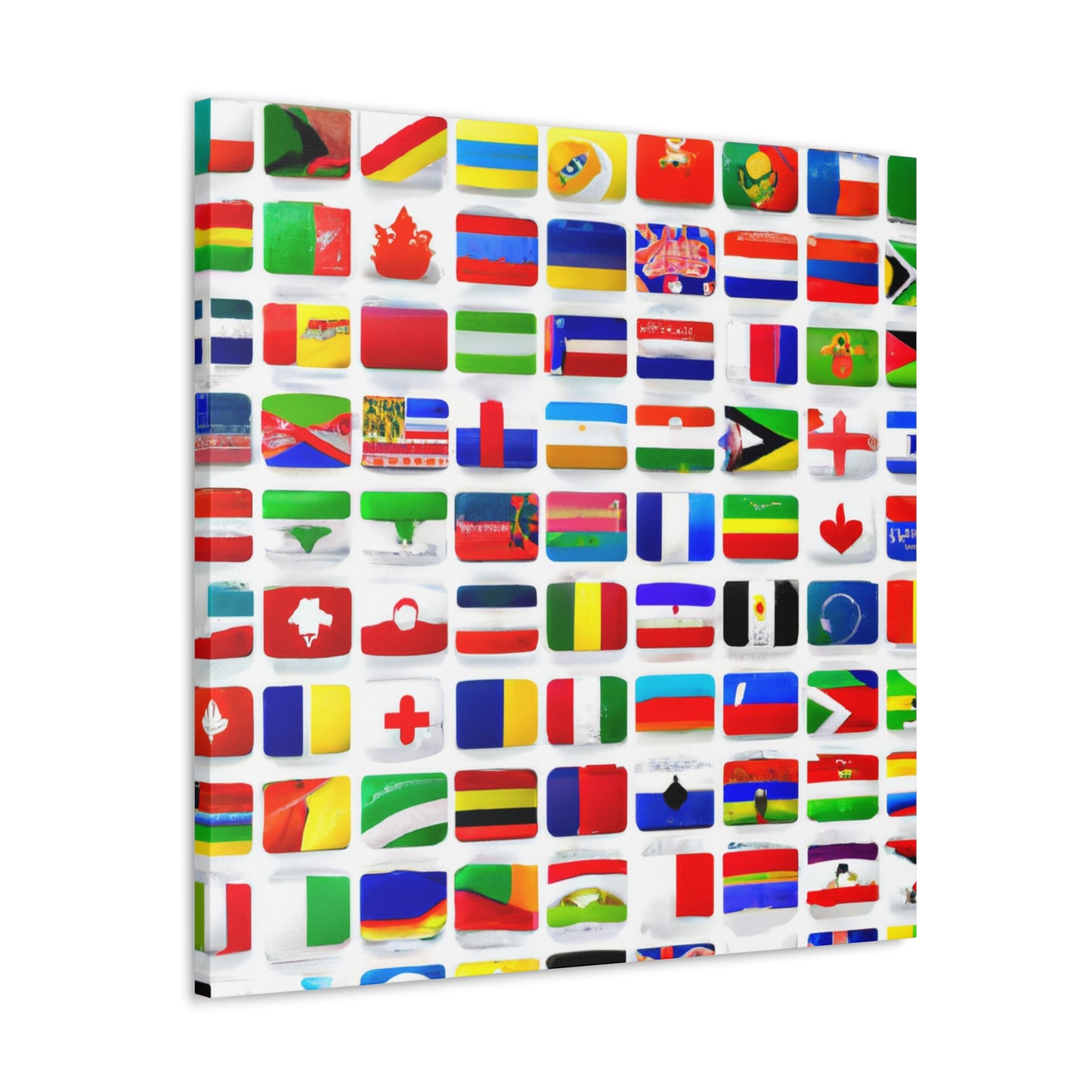 James Armistead Marshall - Flags Of The World Canvas Wall Art