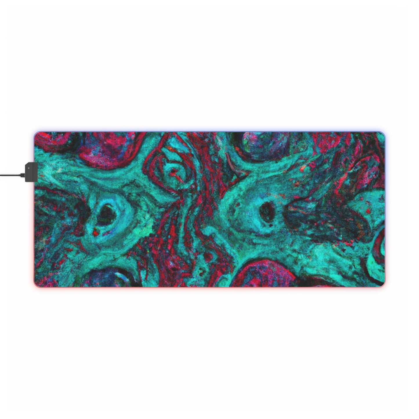 Stanley Sparkplug - Psychedelic Trippy LED Light Up Gaming Mouse Pad