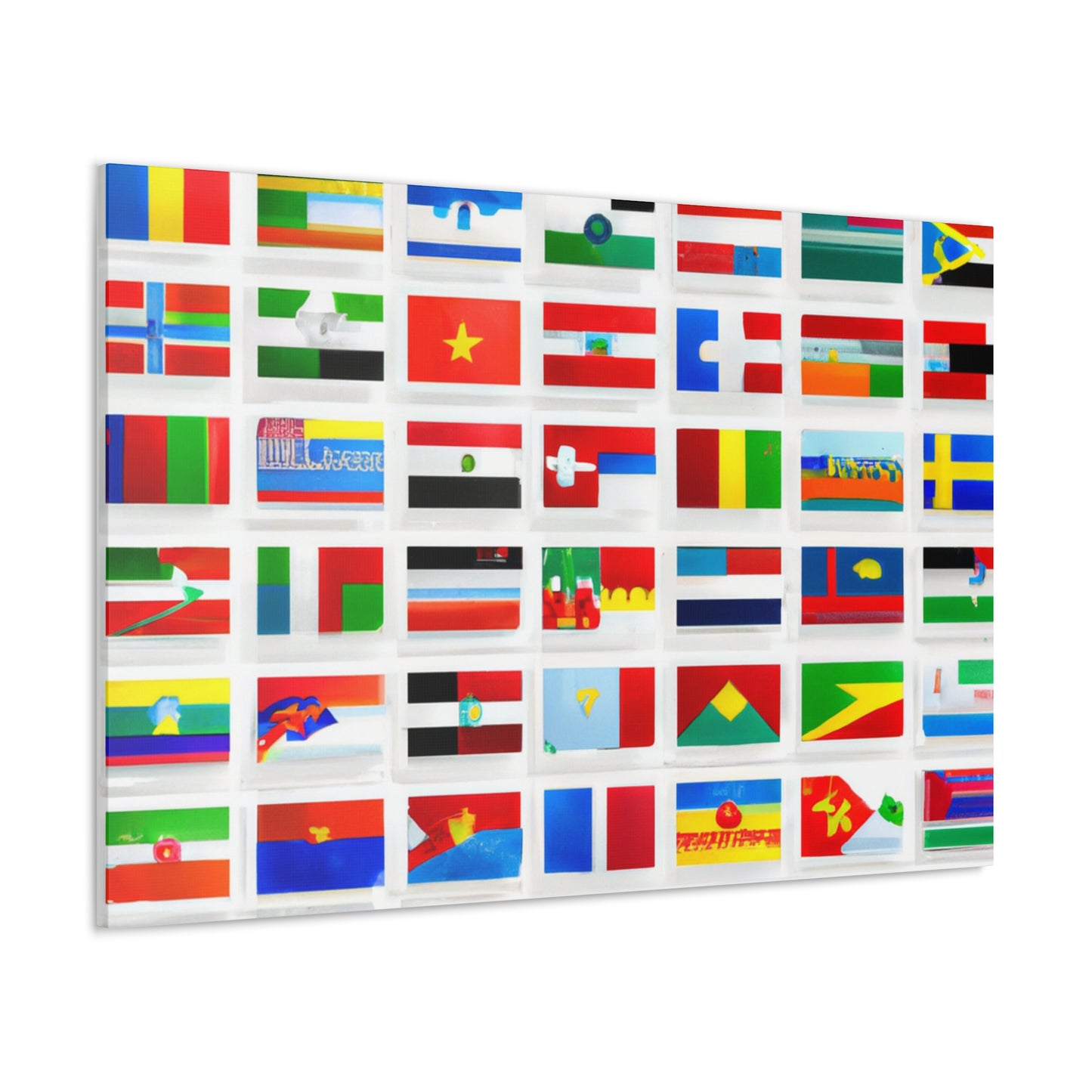 Mary Pickersgill - Flags Of The World Canvas Wall Art