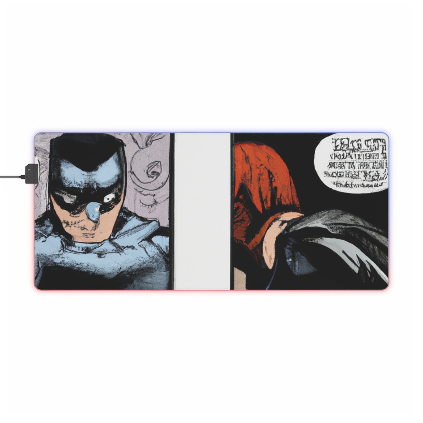 Rocky Rodger - Comic Book Collector LED Light Up Gaming Mouse Pad