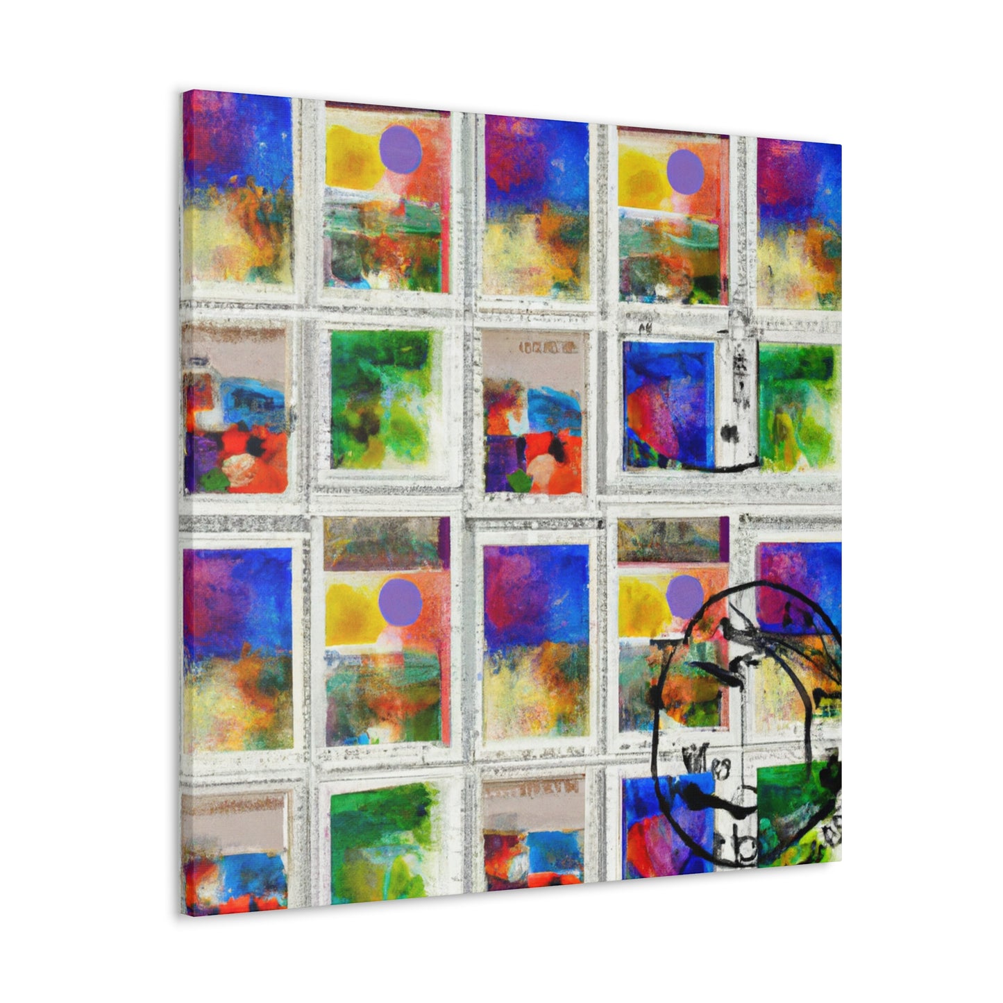 Global Heritage Commemorative Stamps - Postage Stamp Collector Canvas Wall Art