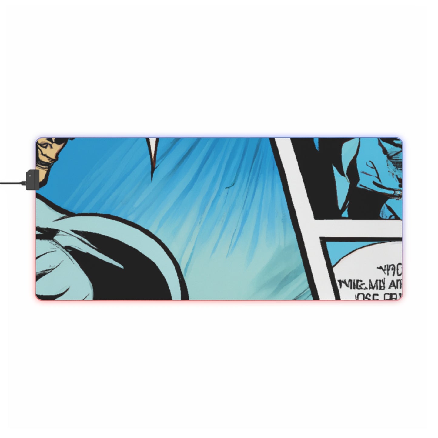 Rocky "The Rocket" Rodent - Comic Book Collector LED Light Up Gaming Mouse Pad