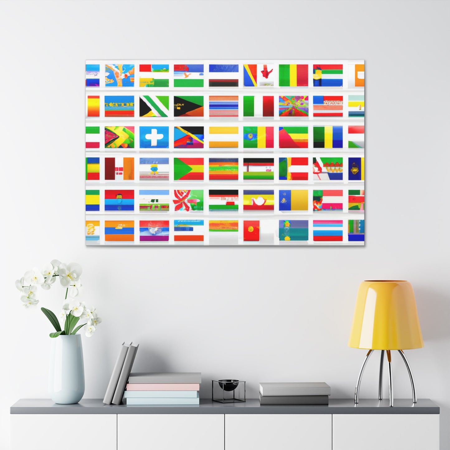 Harriet Lane Stewart (1818–1885) - Flags Of The World Canvas Wall Art