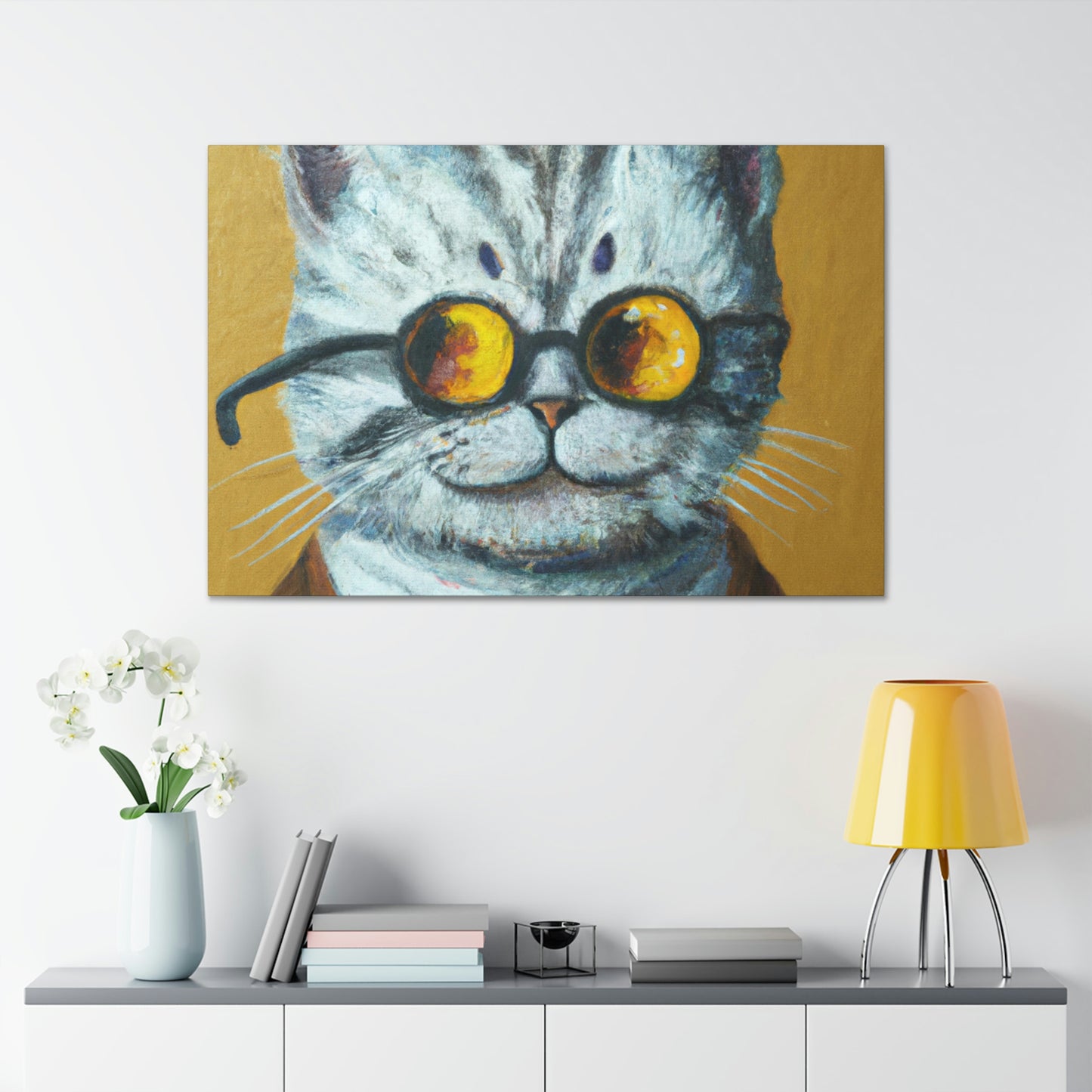 Rocky the Cat - Cat Lovers Canvas Wall Art