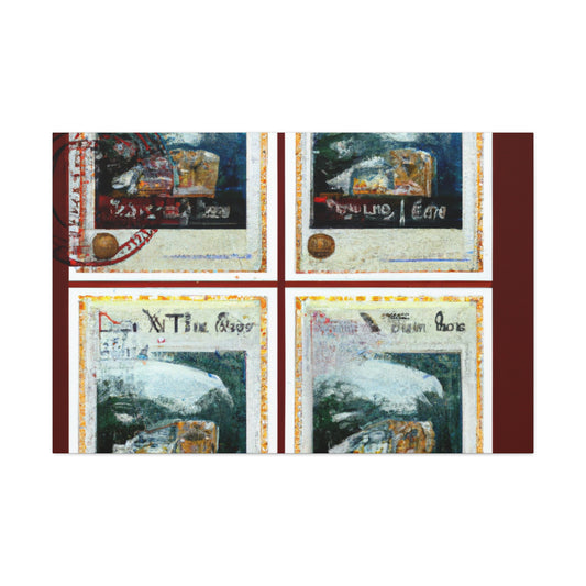 Globetrotter Postage Stamps - Postage Stamp Collector Canvas Wall Art