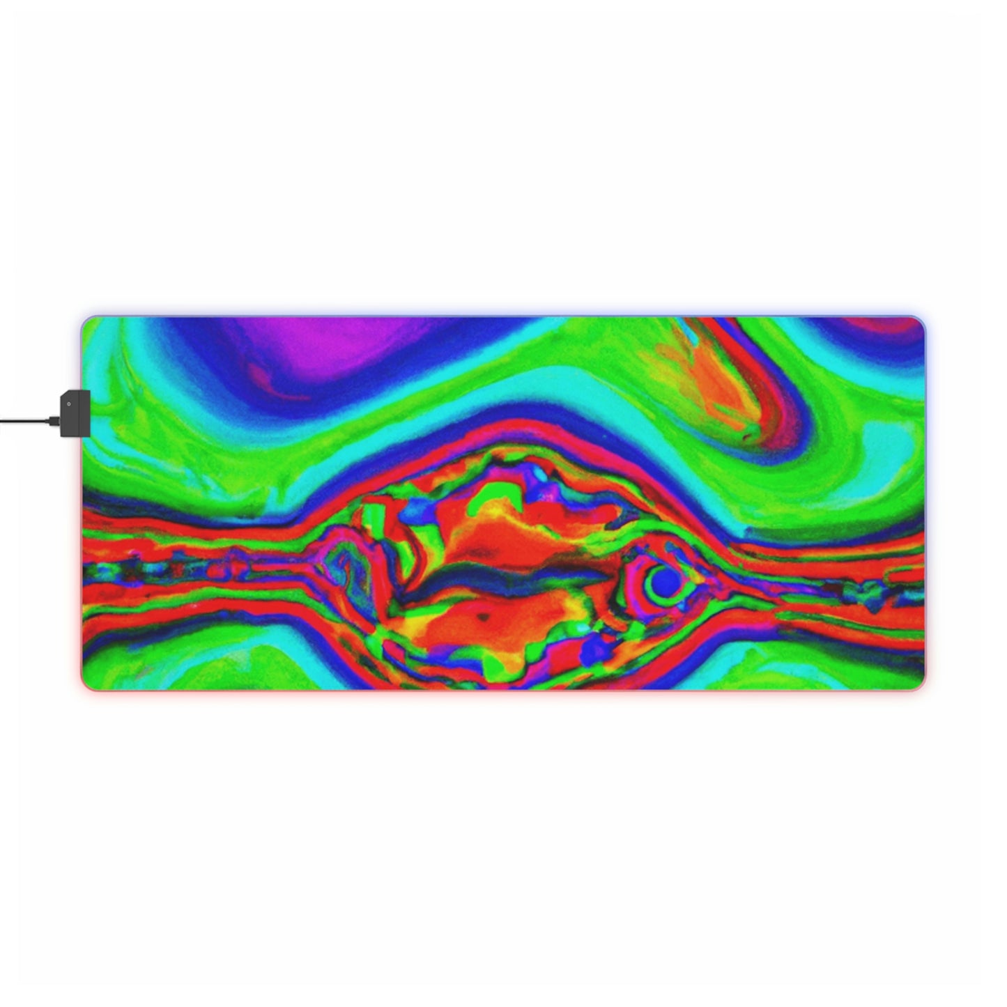Archie Astroblast - Psychedelic Trippy LED Light Up Gaming Mouse Pad