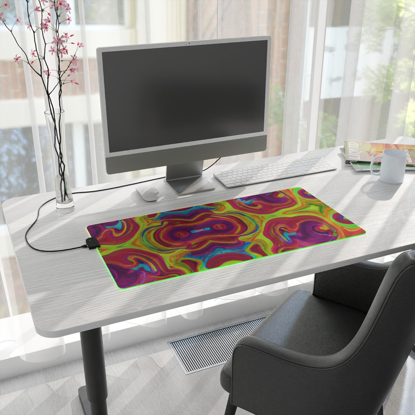 Ziggy Zapper - Psychedelic Trippy LED Light Up Gaming Mouse Pad