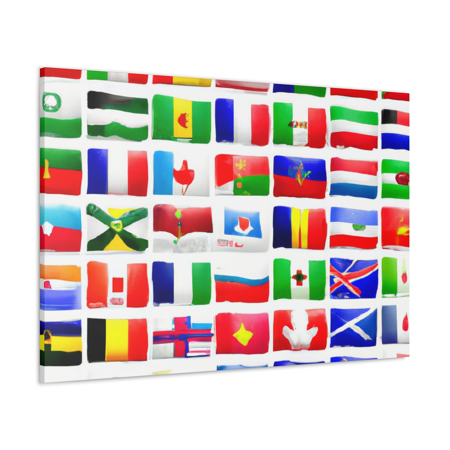 John William Reid - Flags Of The World Canvas Wall Art