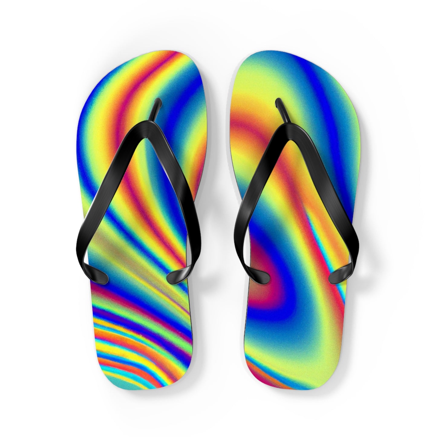 Emily Parkman, Shoe Maker - Psychedelic Trippy Flip Flop Beach Sandals