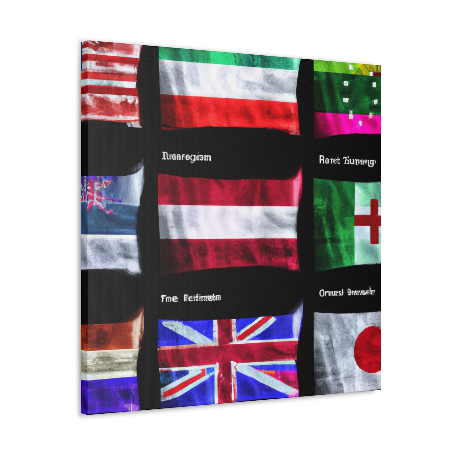 Marianne Pelosi - Flags Of The World Canvas Wall Art