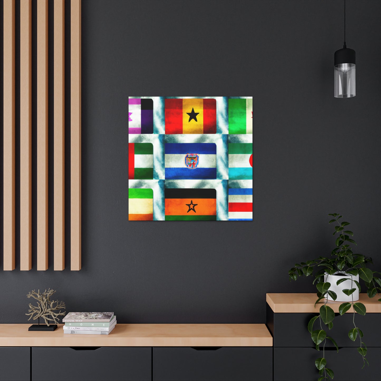 Mary Bunting-Smith - Flags Of The World Canvas Wall Art