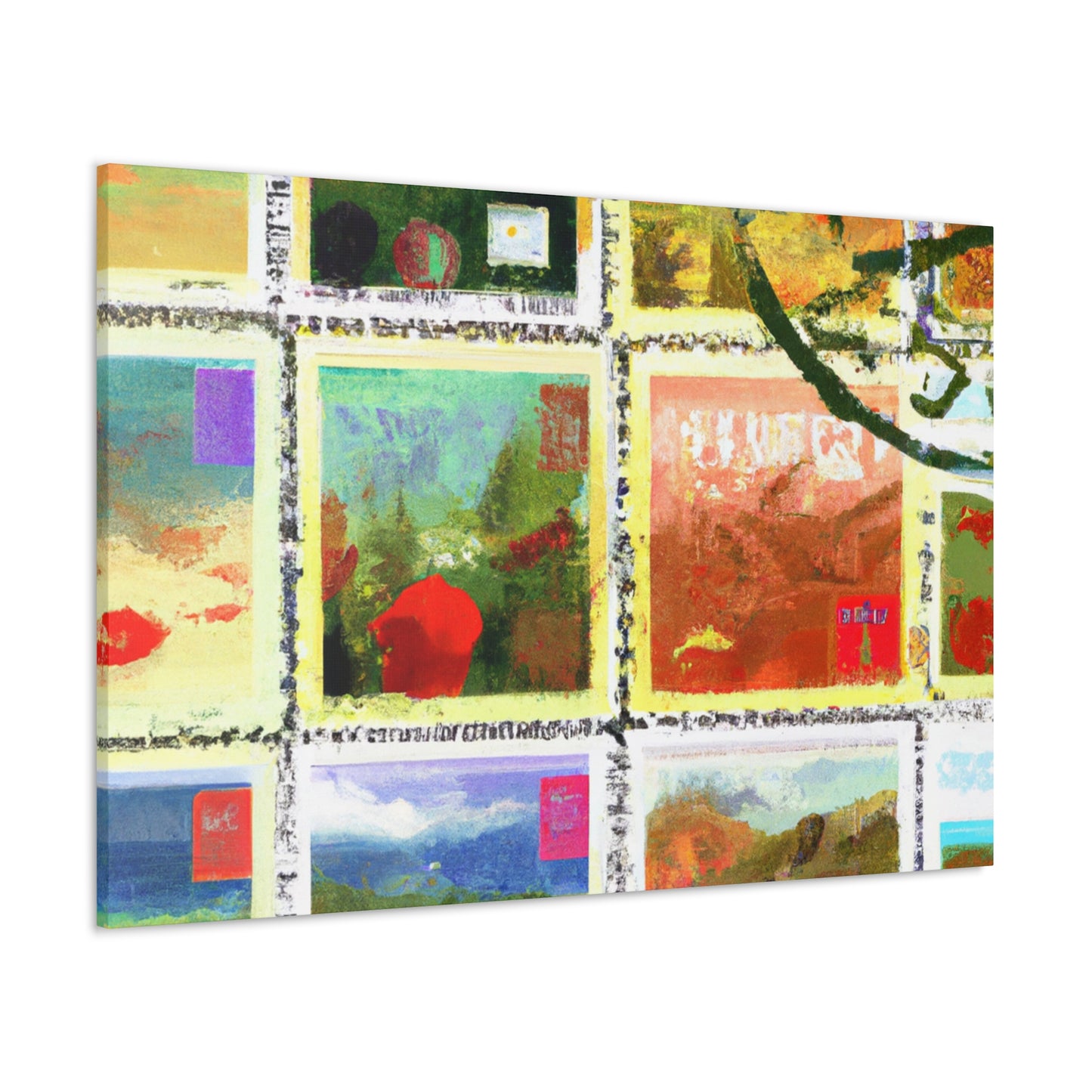 Global Heritage Stamps - Postage Stamp Collector Canvas Wall Art