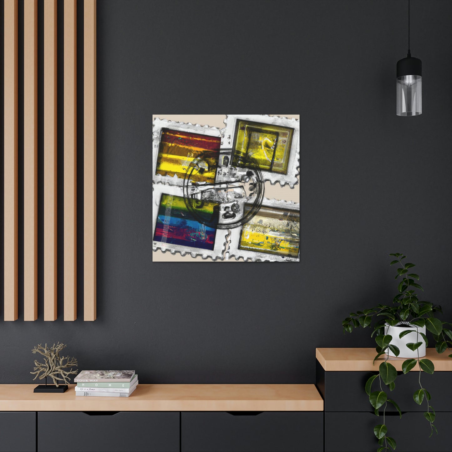 "Cultural Chronicles" Postage Stamps - Canvas