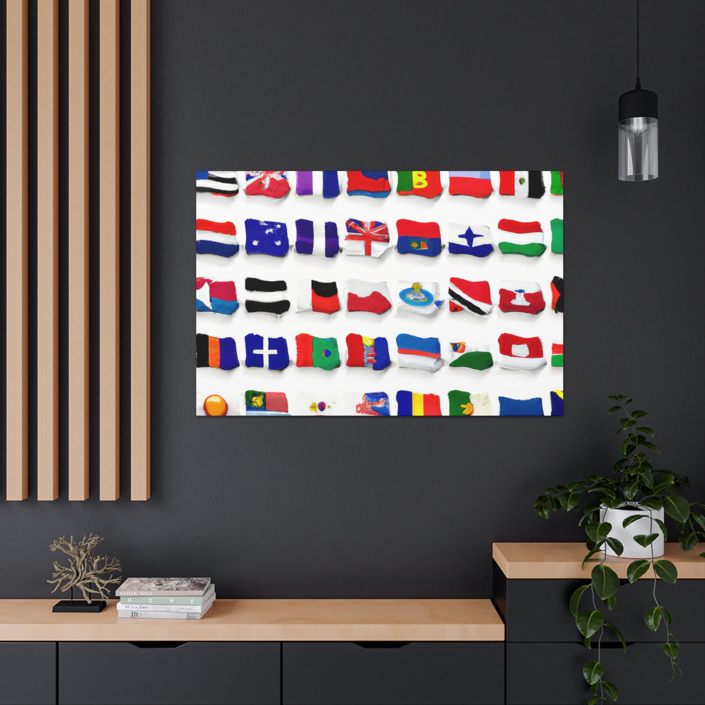 Annabella Haines (1818-1886) - Flags Of The World Canvas Wall Art