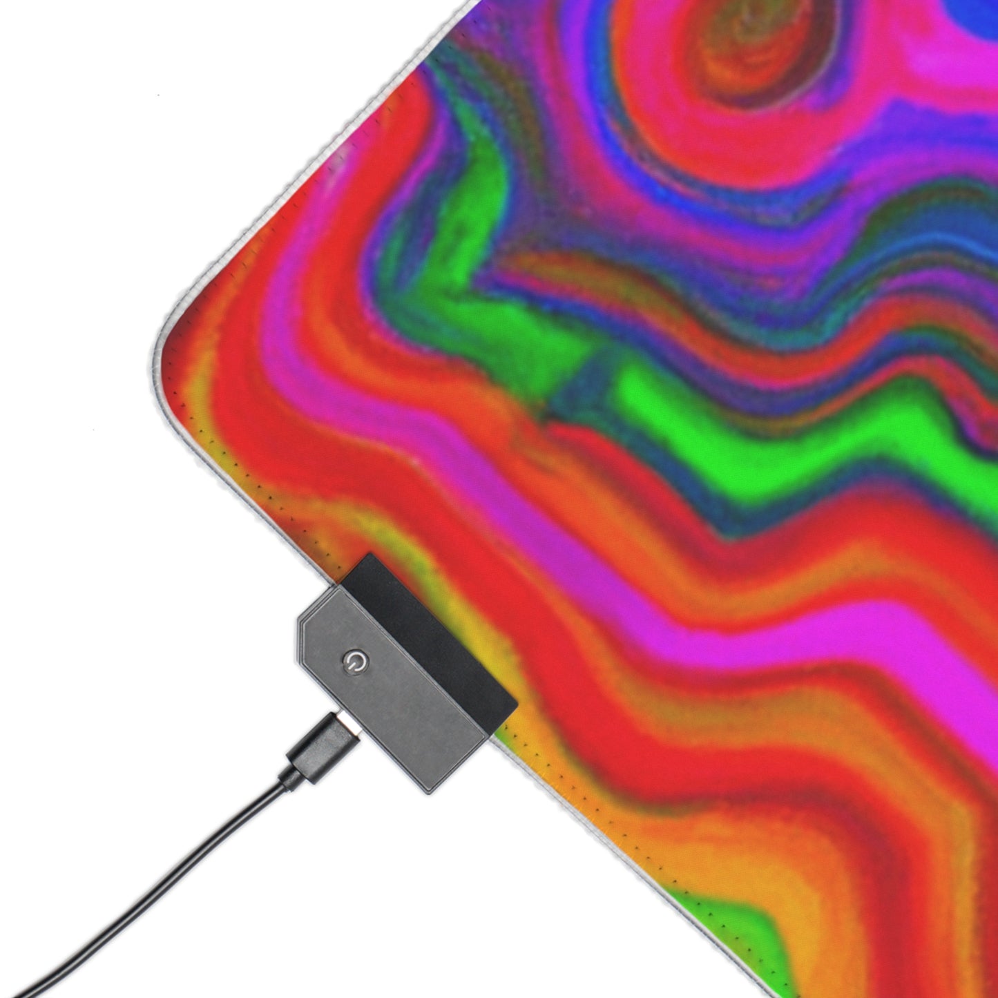 Captain Comet - Psychedelic Trippy LED Light Up Gaming Mouse Pad