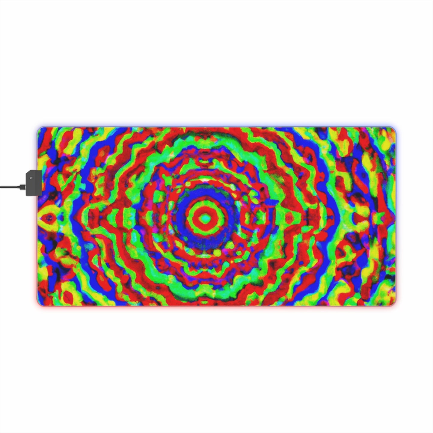 Gus Gatsby - Psychedelic Trippy LED Light Up Gaming Mouse Pad