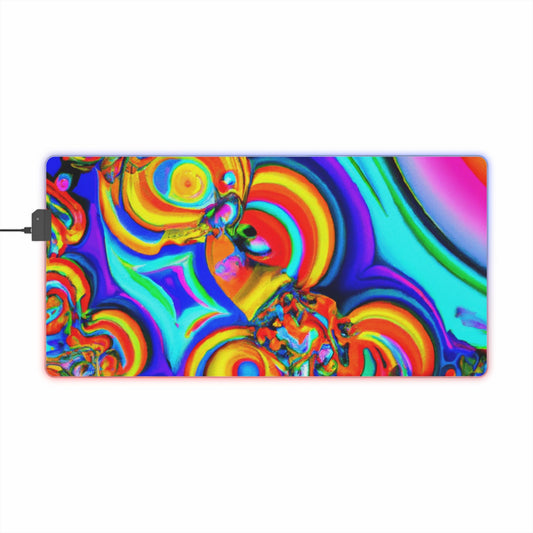 Billy "The Blaster" Burns - Psychedelic Trippy LED Light Up Gaming Mouse Pad