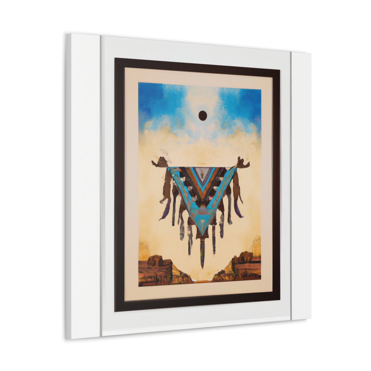 Mandan Silverhawk - Native American Indian Canvas Wall Art