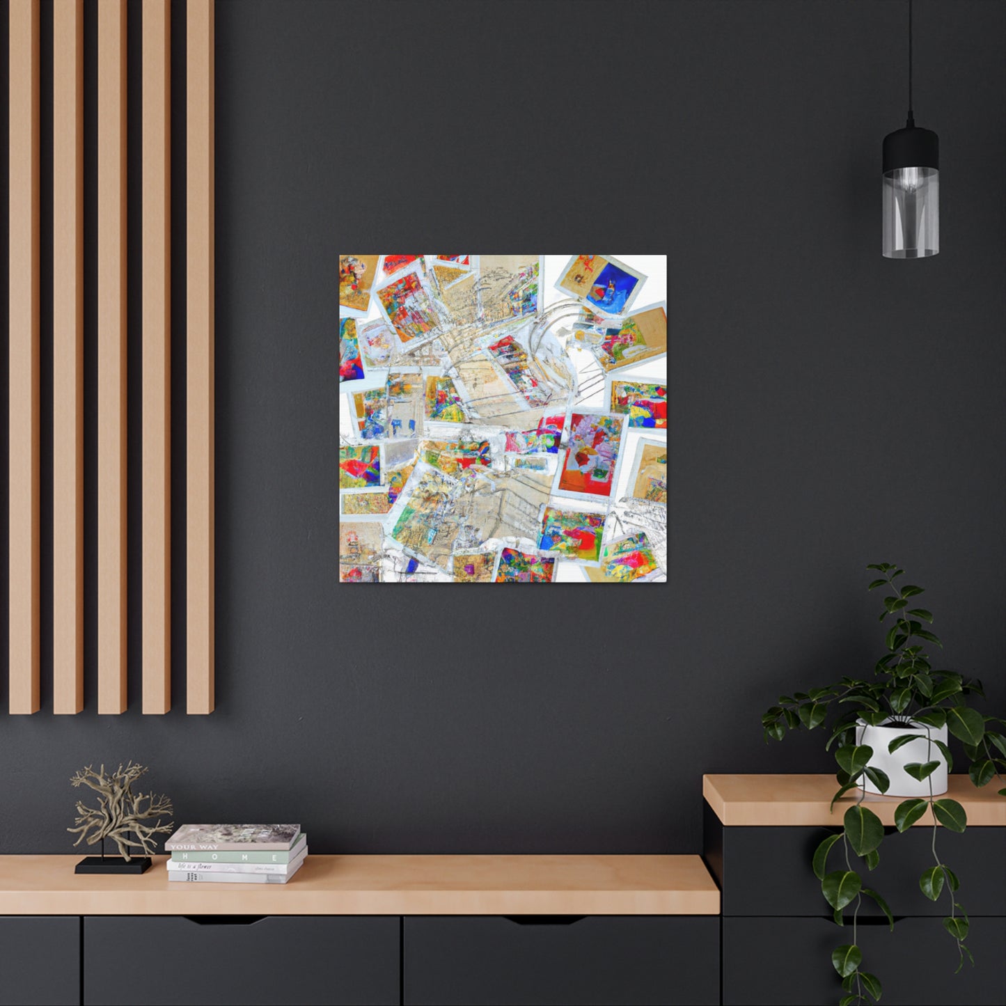 Globetrotting Stamps - Postage Stamp Collector Canvas Wall Art