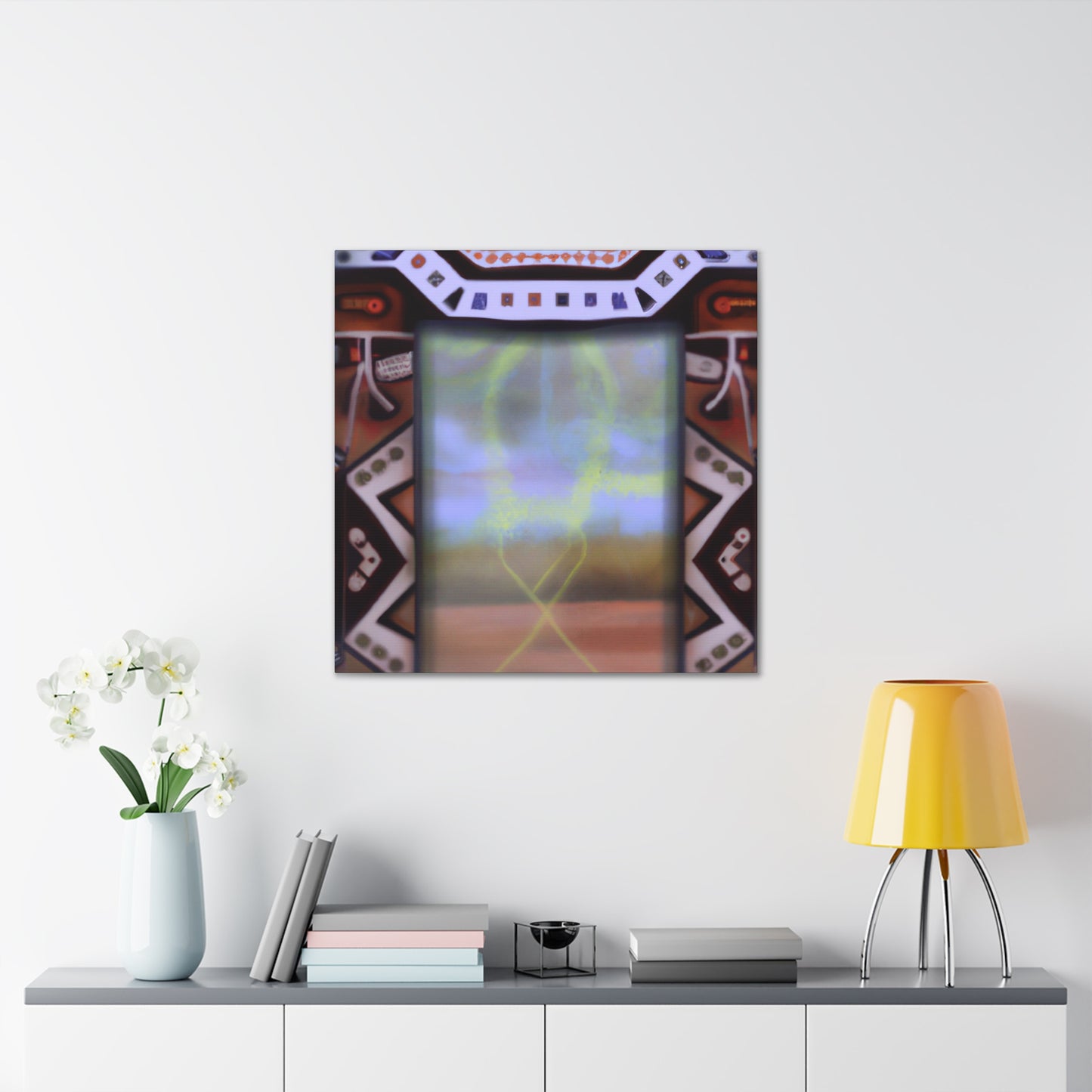 Running Elk - Native American Indian Canvas Wall Art