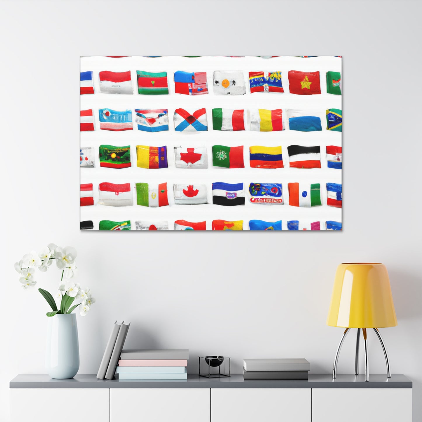 Herberta Matilda Barron - Flags Of The World Canvas Wall Art