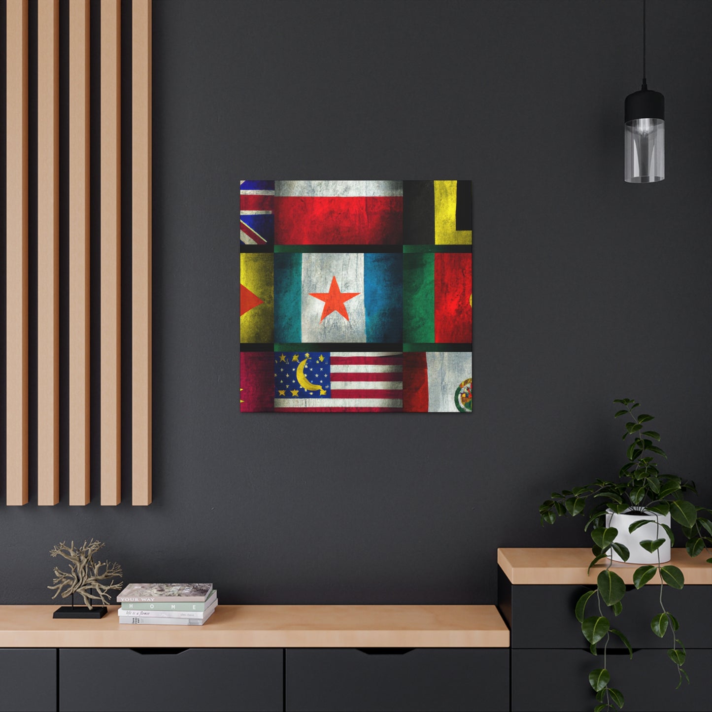 Paula Stanhope - Flags Of The World Canvas Wall Art