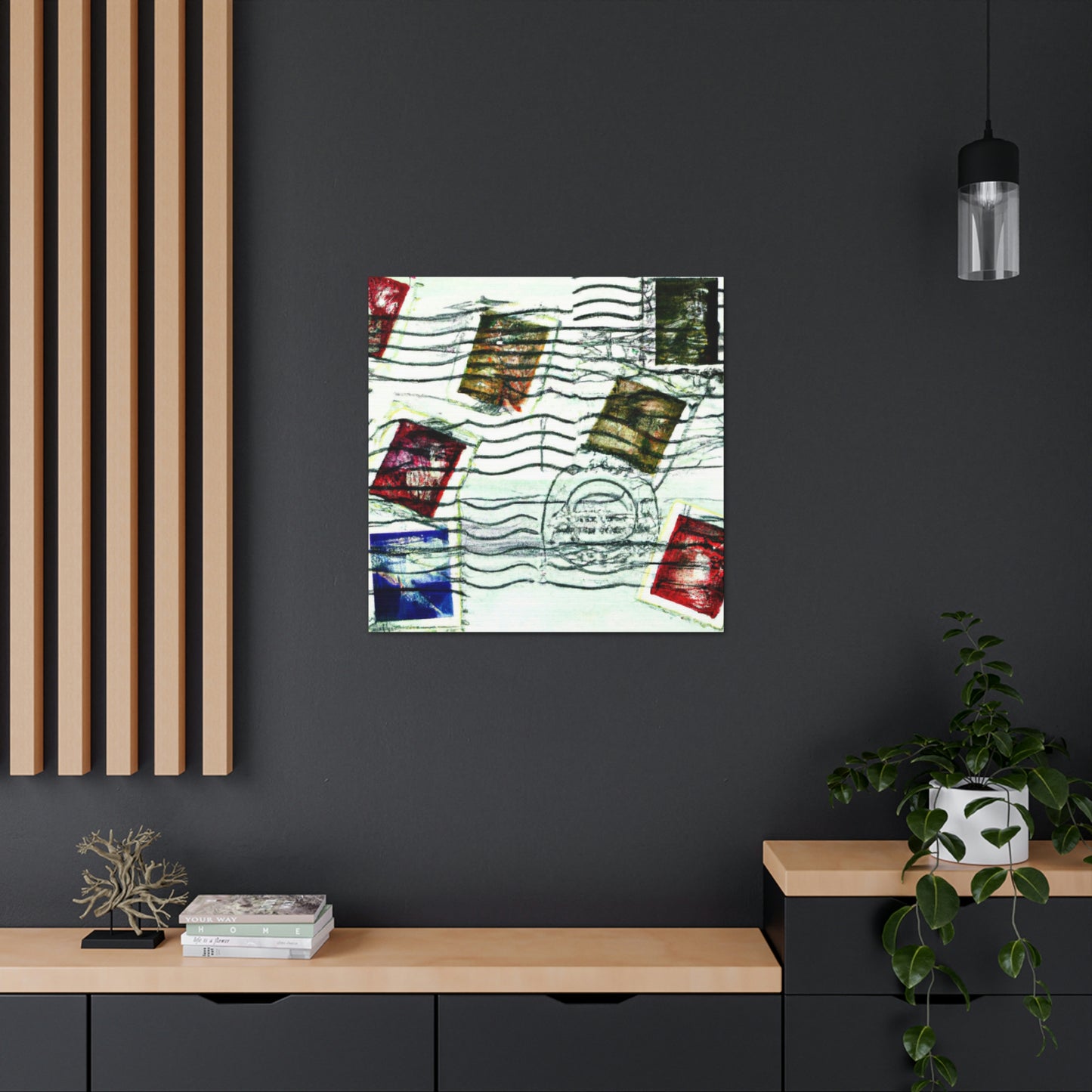 "Cultures of the World" - Postage Stamp Collector Canvas Wall Art