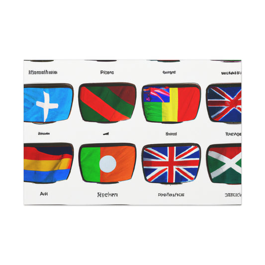 Susan Bellows-Henderson - Flags Of The World Canvas Wall Art