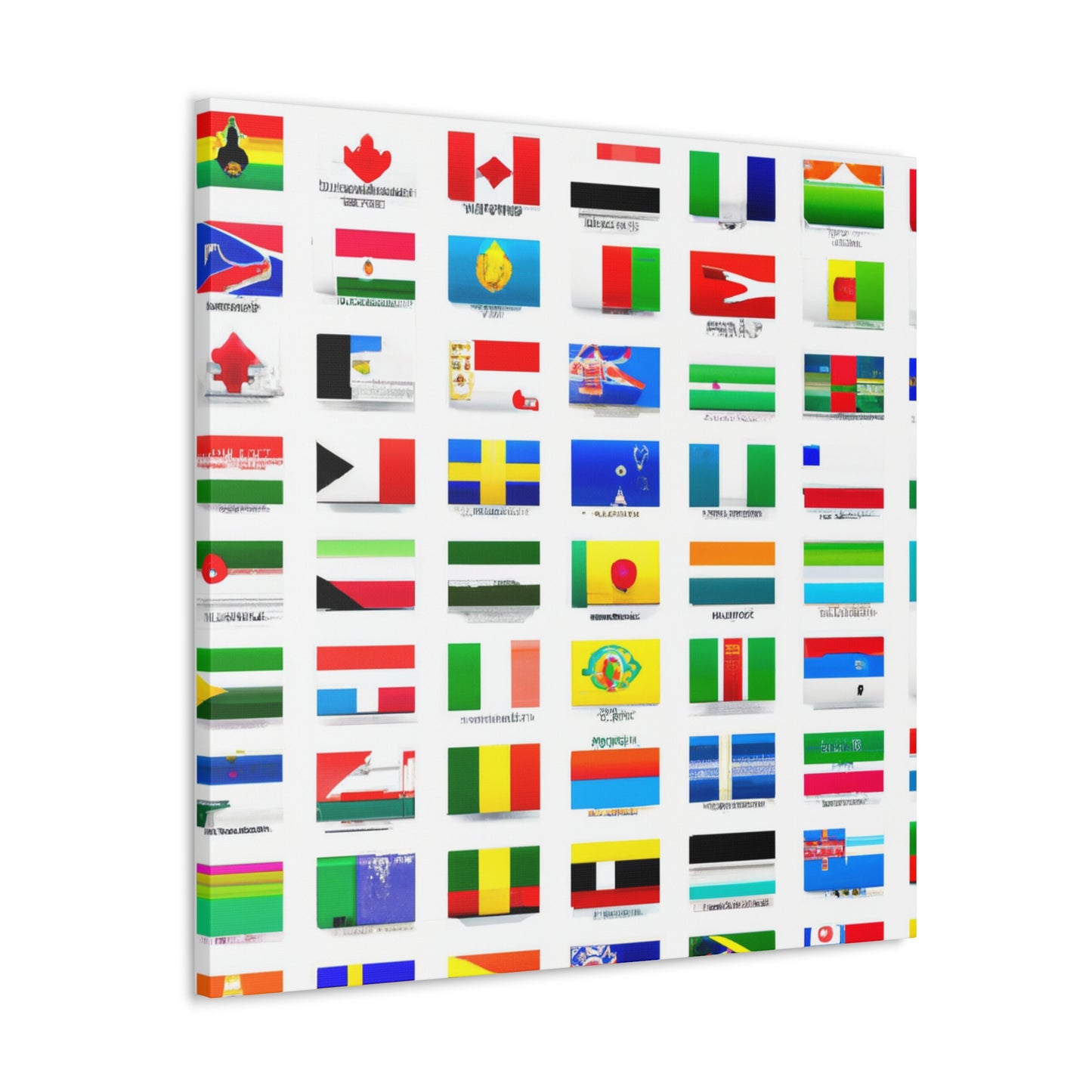 Charles Rudolf Driapsa (1827-1897) - Flags Of The World Canvas Wall Art