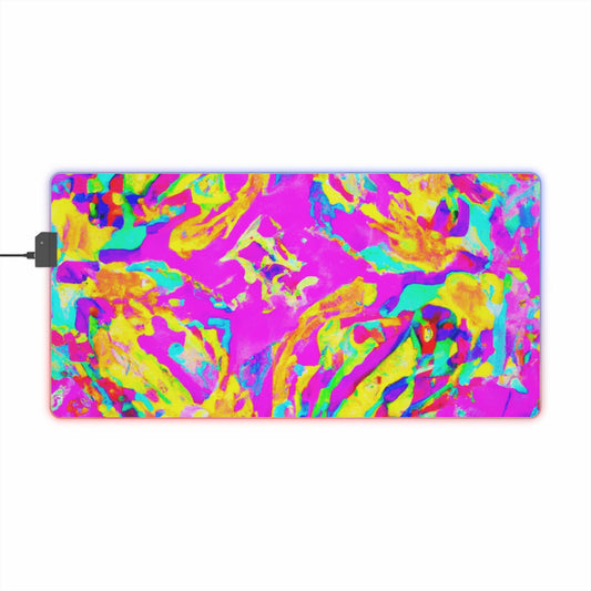 Tilly Mecha-Gunner - Psychedelic Trippy LED Light Up Gaming Mouse Pad