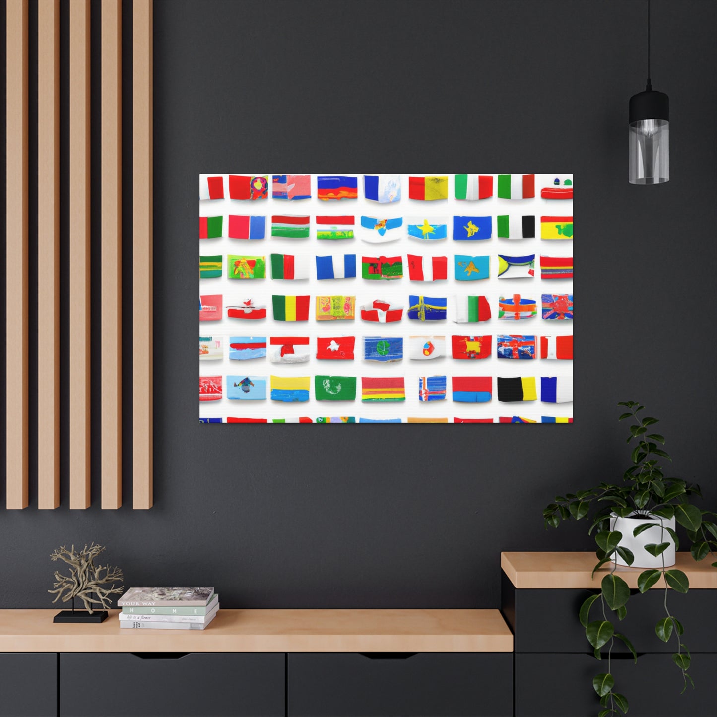 Adelina Frizzell. - Flags Of The World Canvas Wall Art