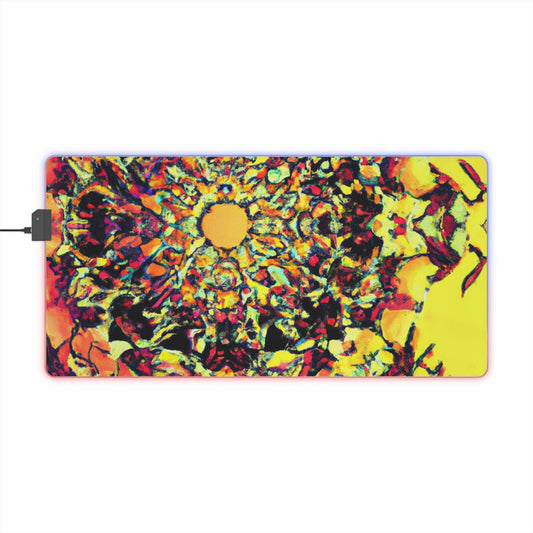 Radiant Rocket Rita - Psychedelic Trippy LED Light Up Gaming Mouse Pad