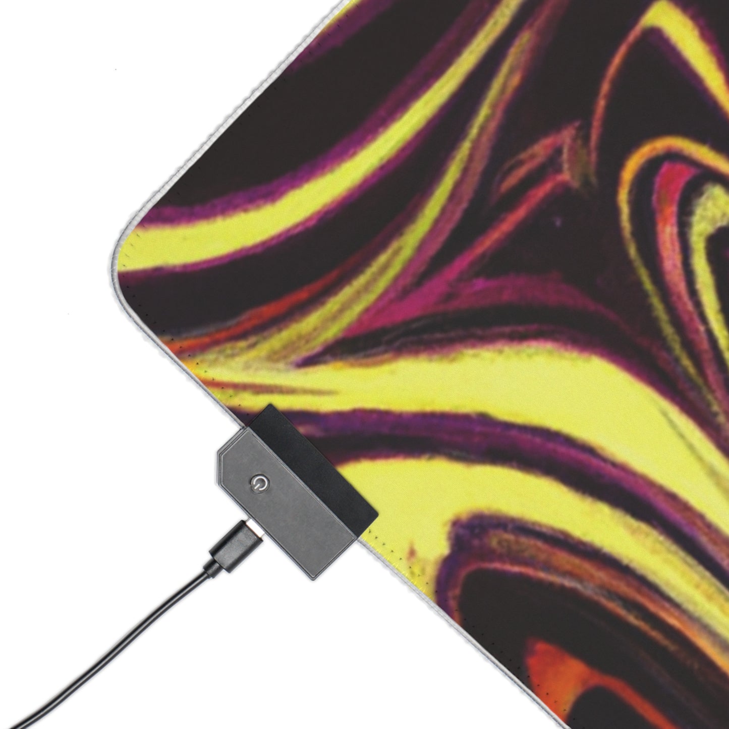.

Joanie the Jetsetter - Psychedelic Trippy LED Light Up Gaming Mouse Pad