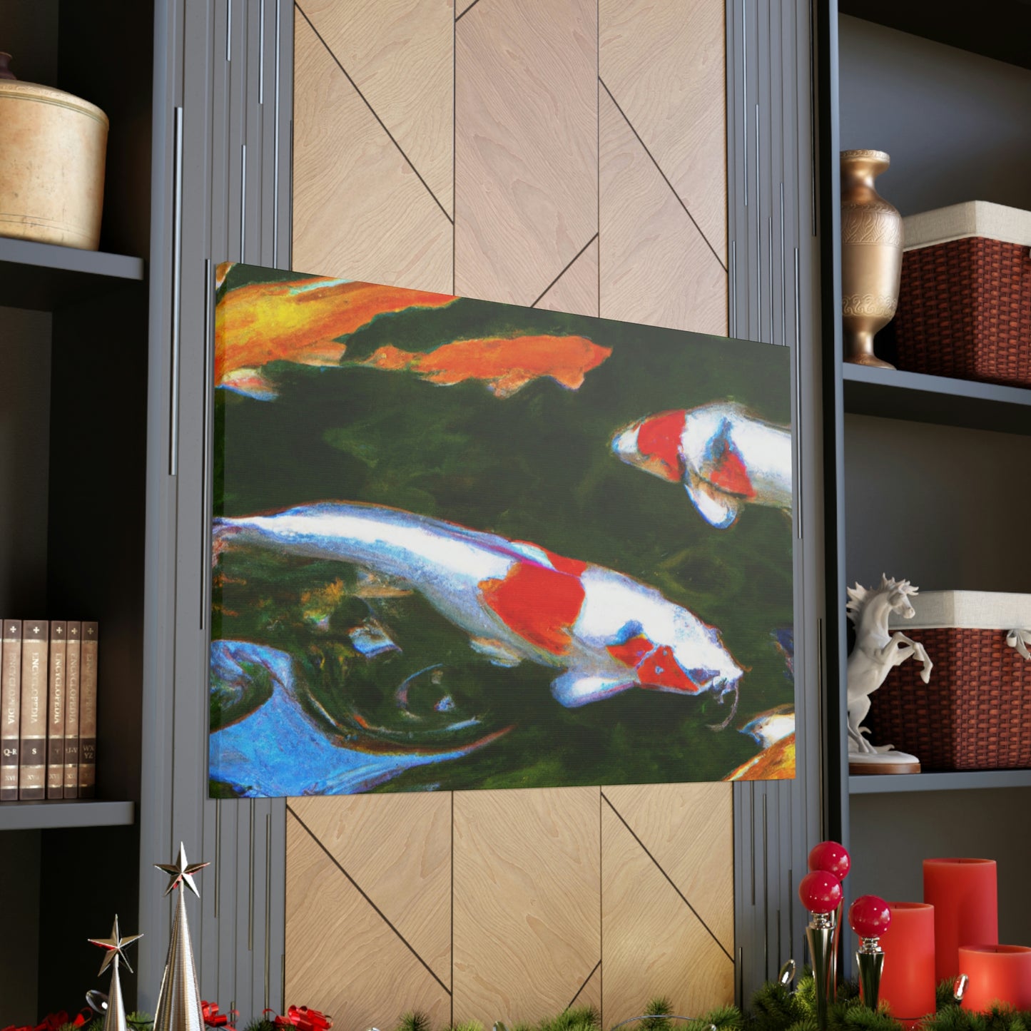 Bedilia - Koi Fish Canvas Wall Art
