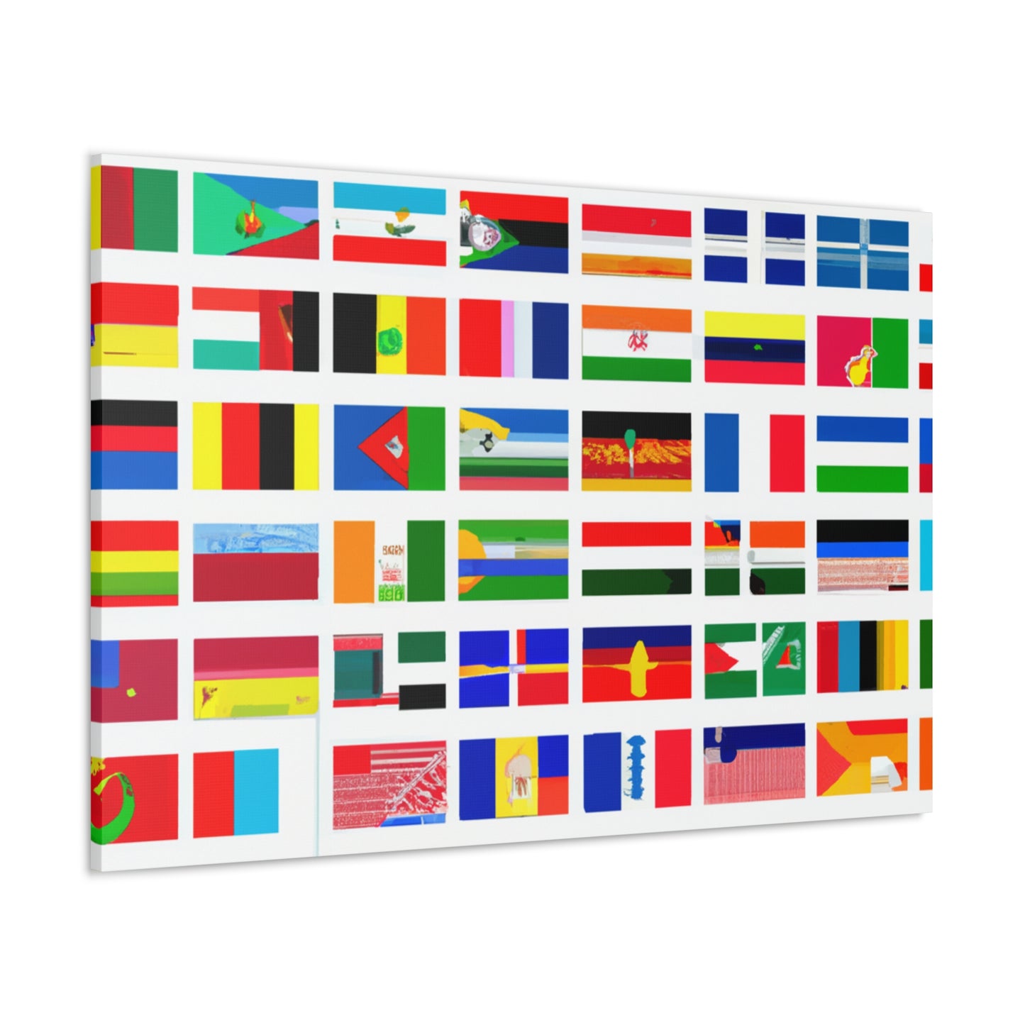 John A. Bellinger (1806–1874) - Flags Of The World Canvas Wall Art