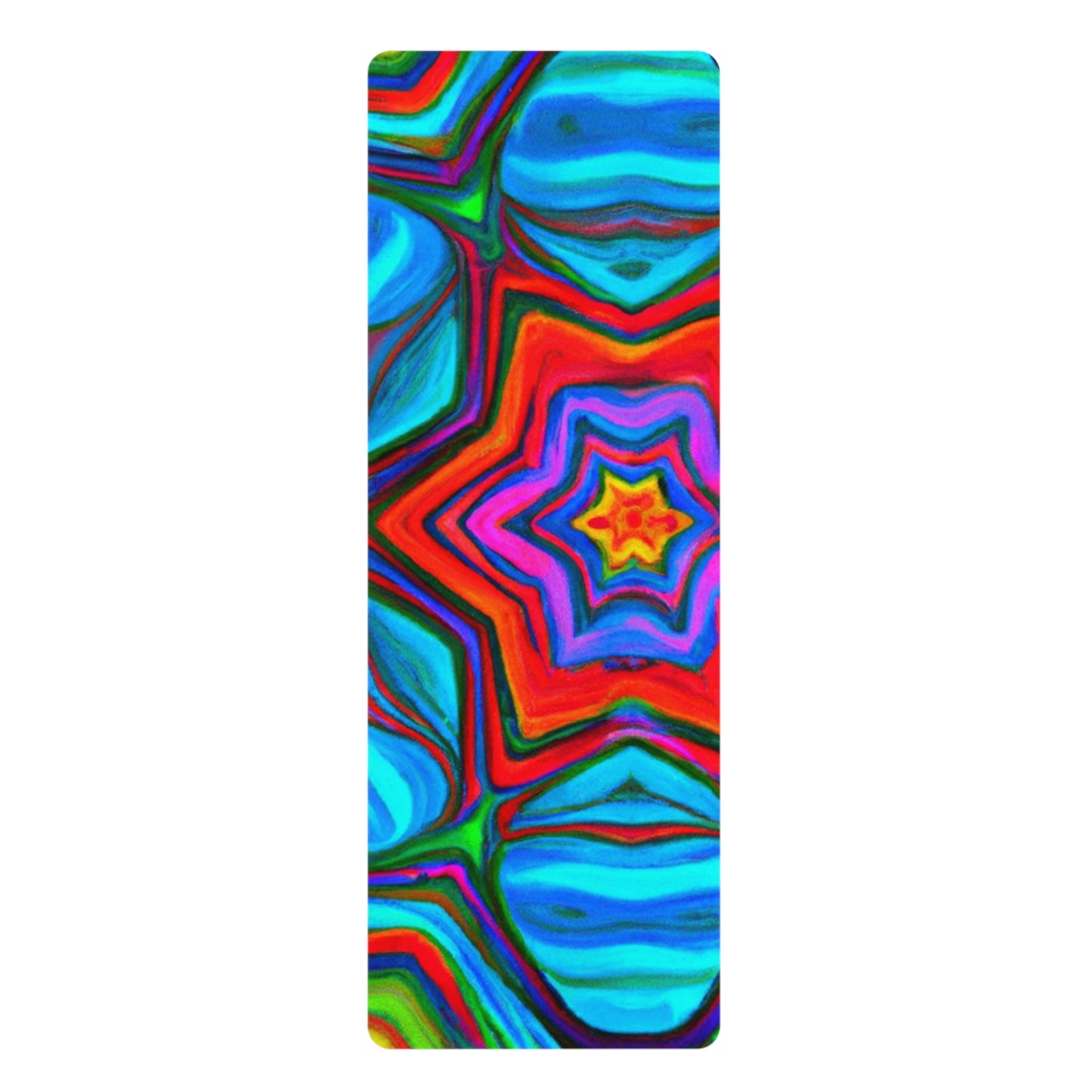 Guru Chandra Mohan - Psychedelic Yoga Exercise Workout Mat - 24″ x 68"