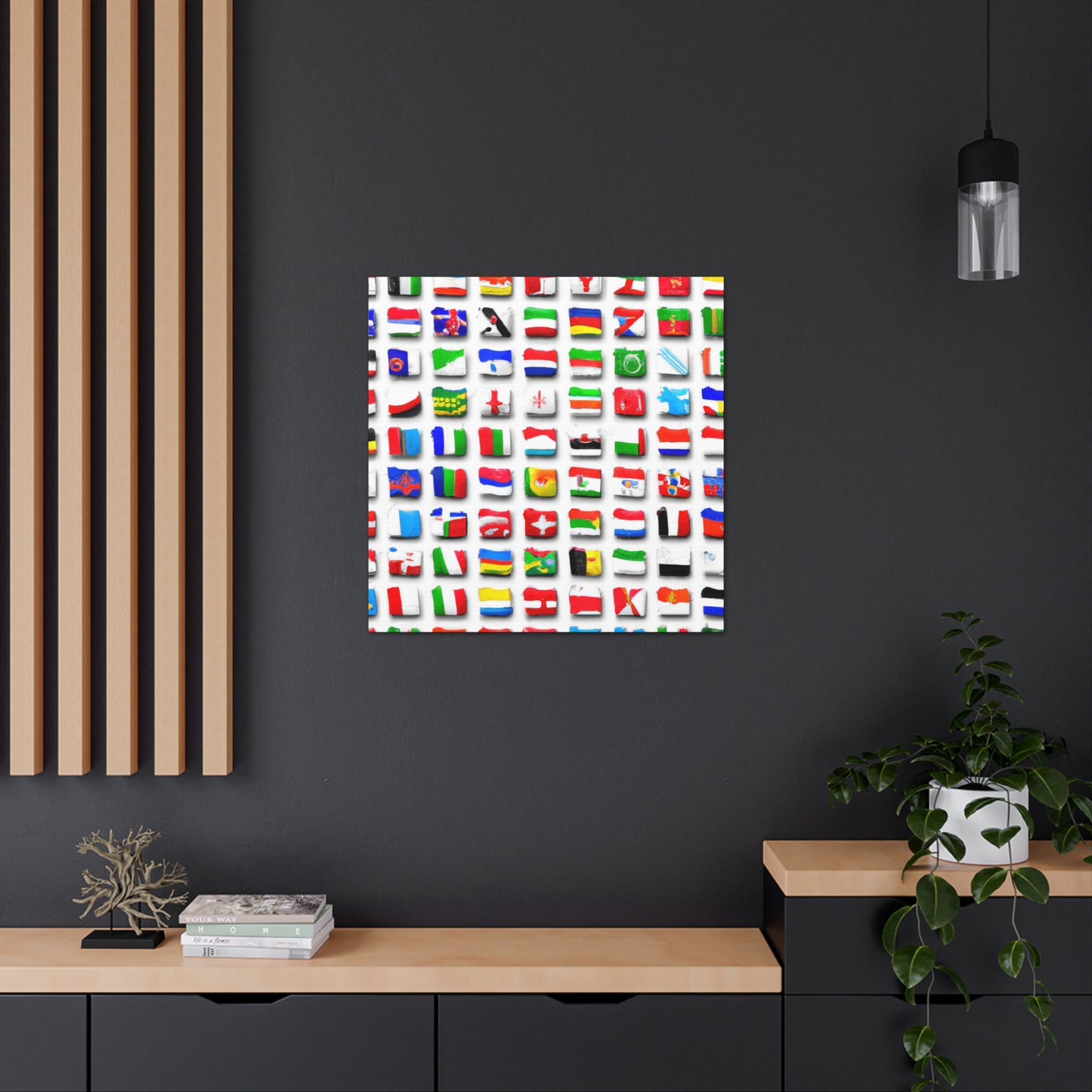 Lizzie Crocker - Flags Of The World Canvas Wall Art