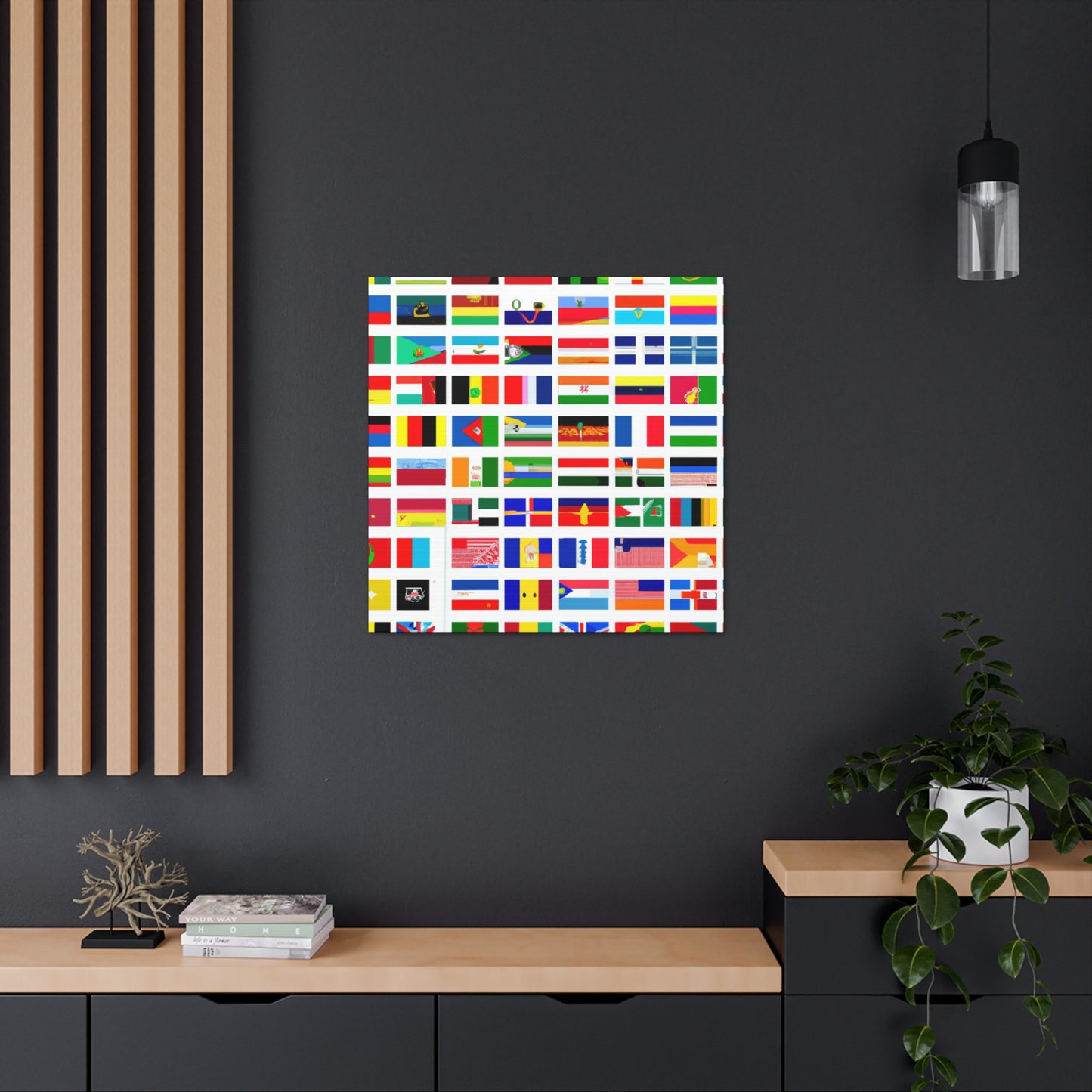 John A. Bellinger (1806–1874) - Flags Of The World Canvas Wall Art