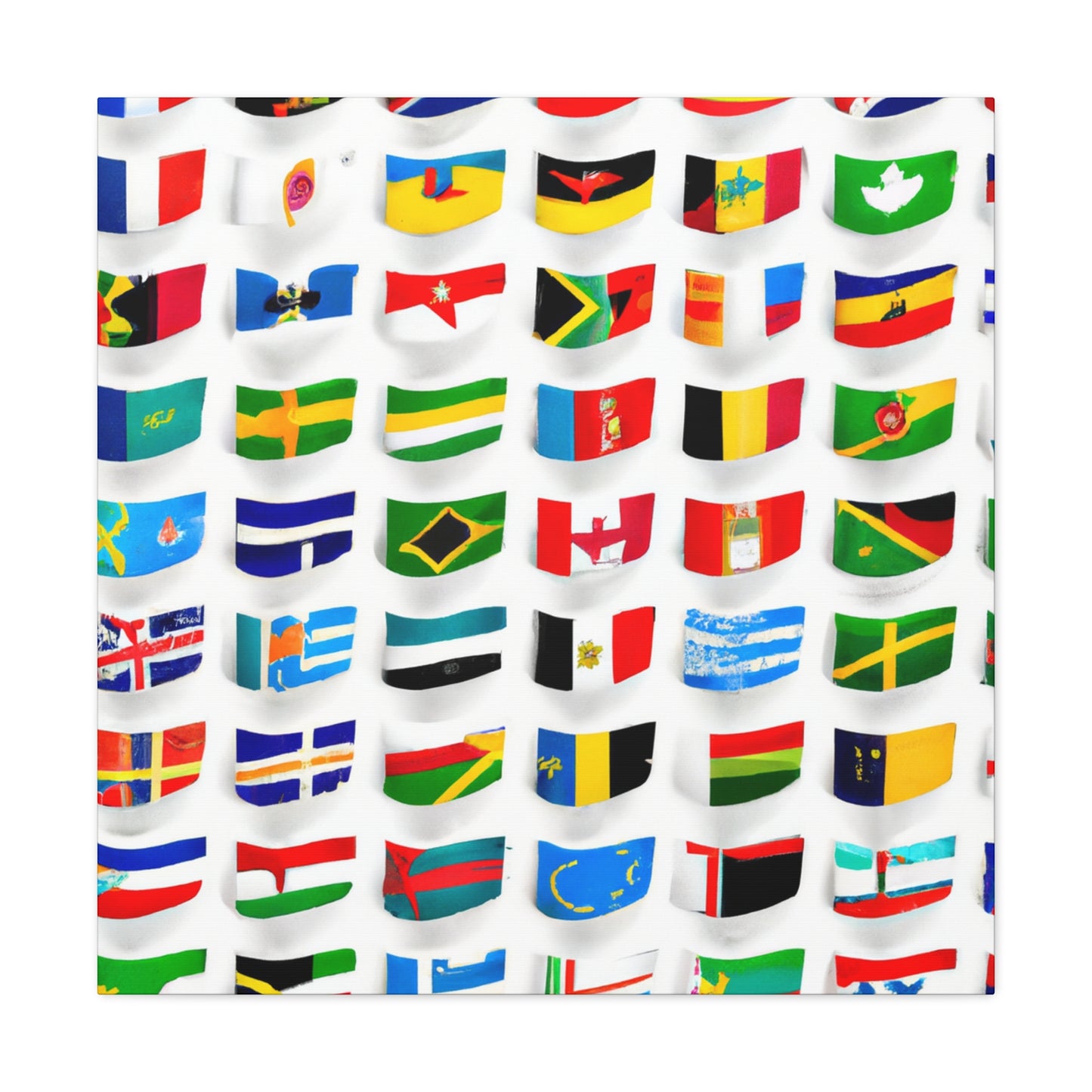 Isabella Rawlingson - Flags Of The World Canvas Wall Art