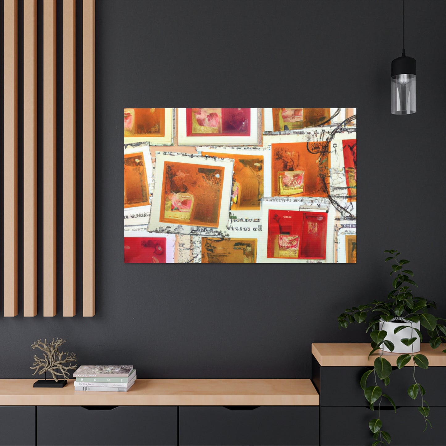 "Globetrotter Momentos" - Postage Stamp Collector Canvas Wall Art