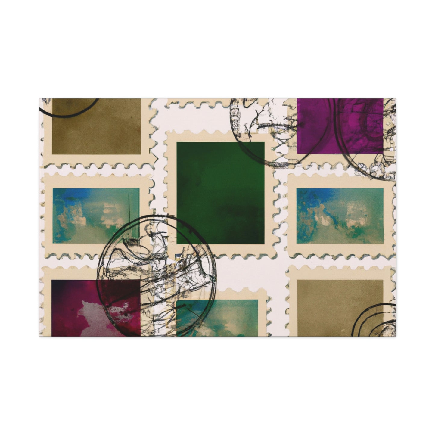 Global Heritage Series Stamps - Canvas